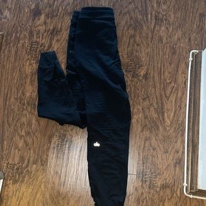 Black Alo moto joggers